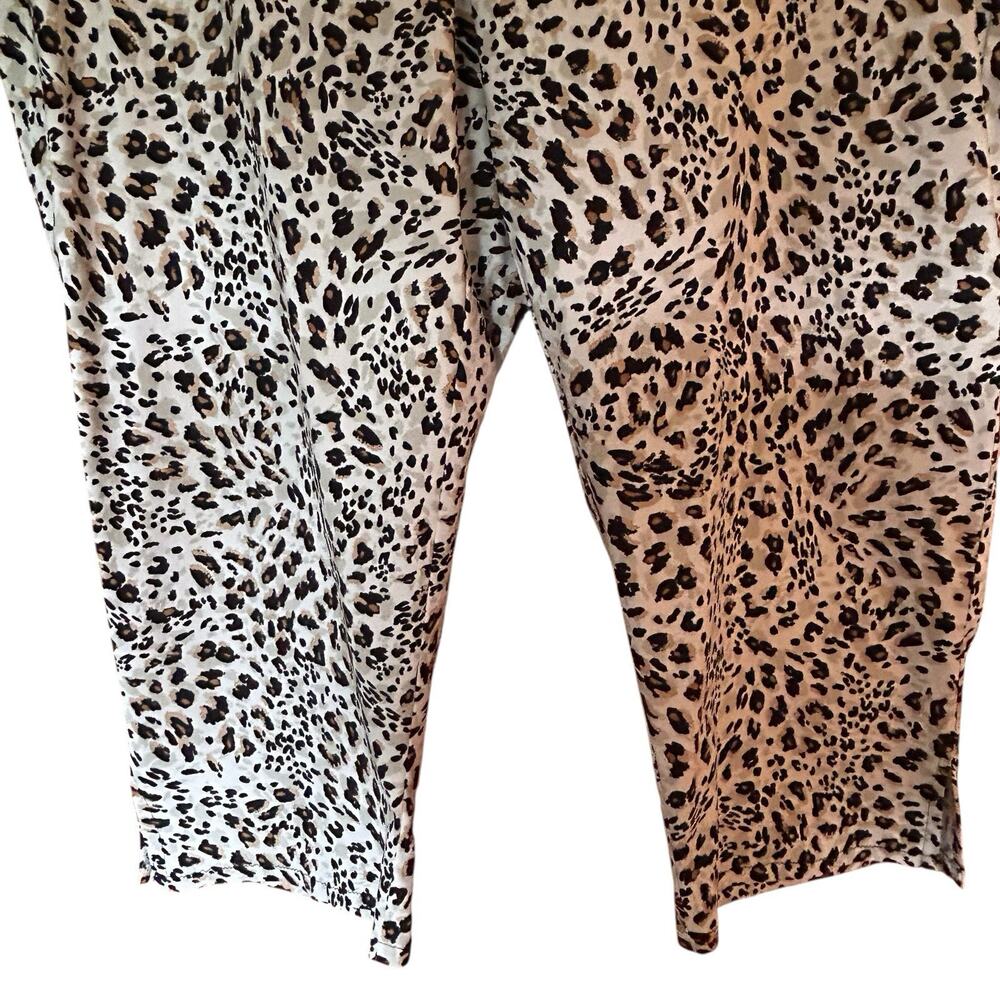 Lifestyle Attitude Cheetah Print Pants Leopard Animal Straight Ankle Leg Sz. 20W - Picture 4 of 12